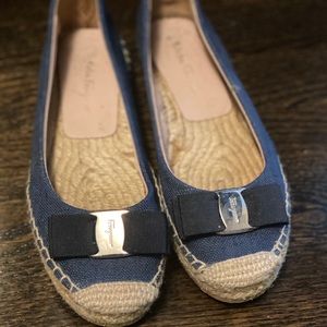 Ferragamo denim espadrille - size 6